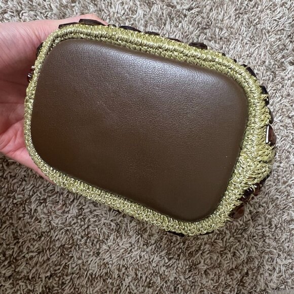 Tory Burch Fleming Soft Crochet Jewel Mini Bucket Bag - Picture 8 of 8